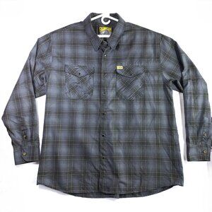 dixxon flannel 3x large xxxl dixon flanels clean pearl snap 3xl long sleeve gray